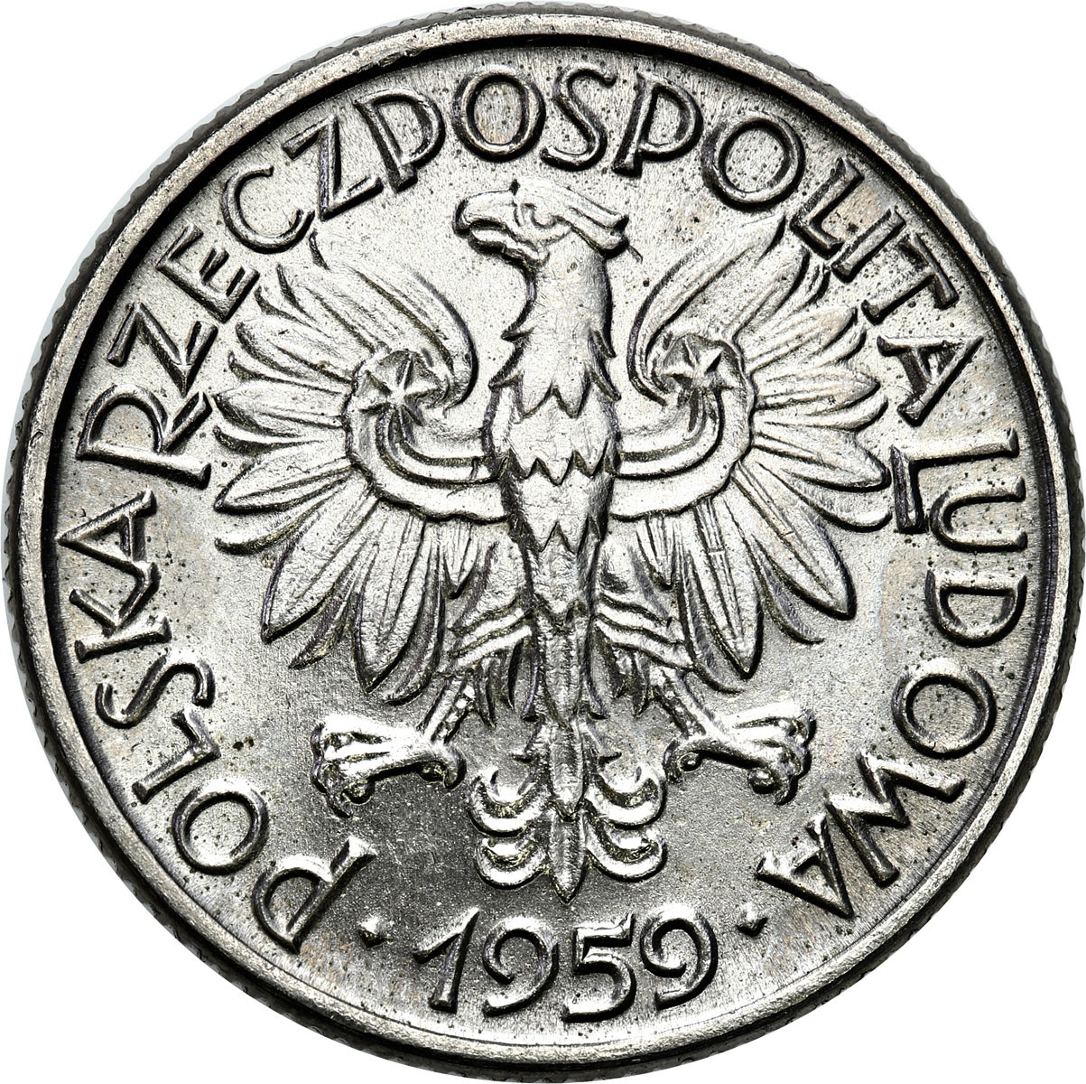 PRL. PRÓBA Nikiel 2 złote 1959 Jagody - RZADKIE